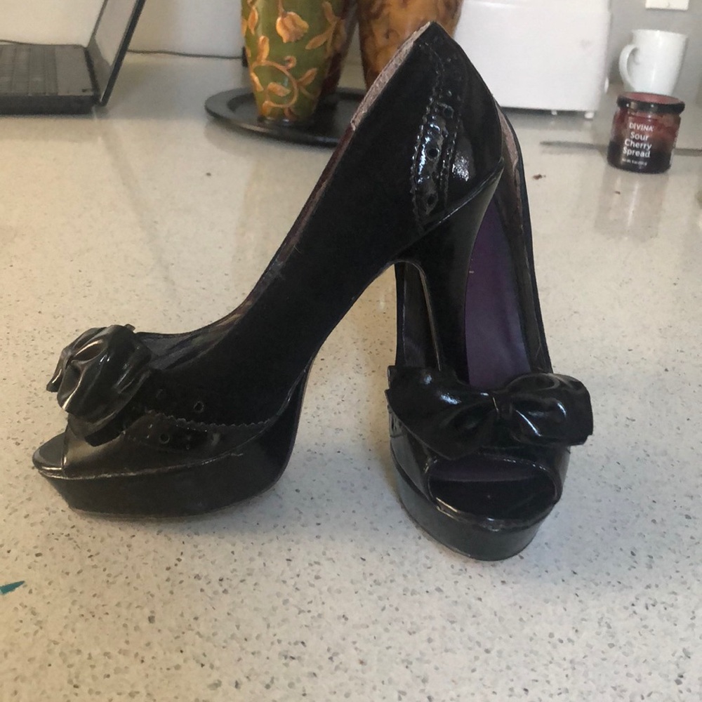 Madden Girl platform peep toe heels